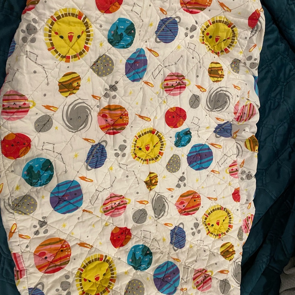 Crate & Kids Planetary Themed changing pad cover EUC